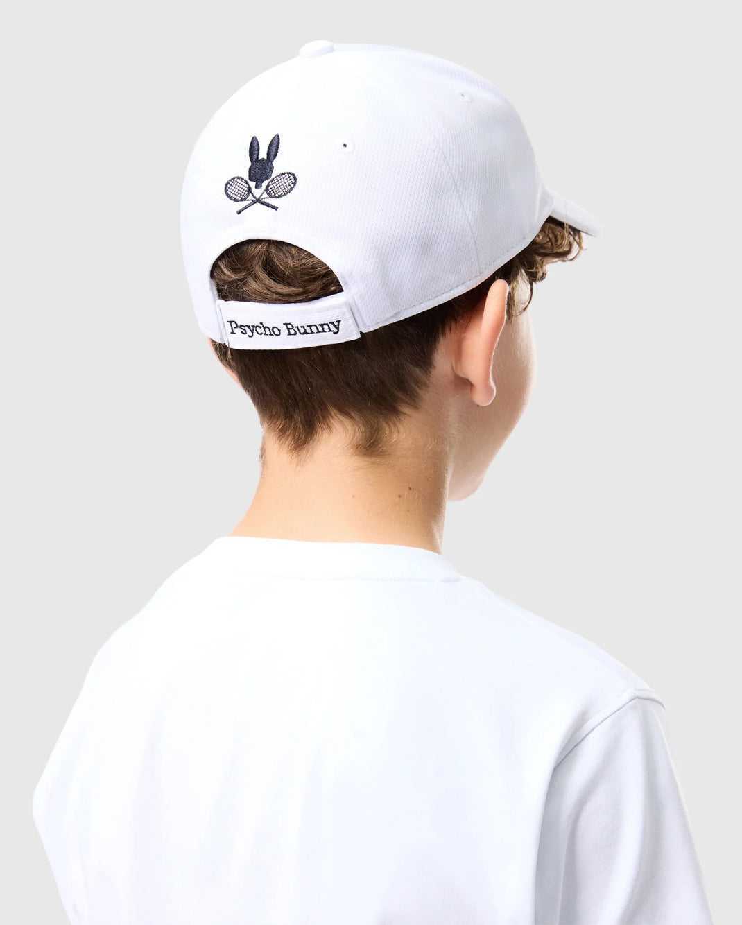 Casquettes Psycho Bunny Courtside Sport Cap Blanche Enfant | QZI-41158201